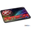 Rustic Red AMIGA TEXT with Boing Ball Wavy Coloured Lines Mouse Mat [441]