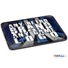 Rustic ANY RETRO BRAND OR RETRO GAME LOGO Shades of Blue Lines Mouse Mat [443]