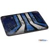 Rustic Classic Faded ATARI LOGO Shades of Blue Lines Mouse Mat [448]