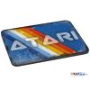 Rustic White ATARI TEXT Retro Coloured Stripes Mouse Mat [479]