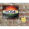 Rustic THE C64 LOGO Retro Colour Bars Metal Sign [322]