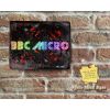 Rustic Colourful BBC MICRO TEXT Eye-Catching Red Cubes Metal Sign [433]