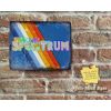 Rustic Colourful SINCLAIR SPECTRUM TEXT Retro Coloured Stripes Metal Sign [468]