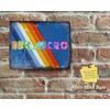 Rustic Colourful BBC MICRO TEXT Retro Coloured Stripes Metal Sign [469]