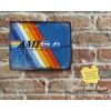 Rustic AMI64 LOGO (Amiga & Commodore 64 Inspired) Retro Coloured Stripes Metal Sign [481]