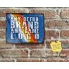 Rustic ANY RETRO BRAND OR RETRO GAME LOGO Retro Coloured Stripes Metal Sign [482]