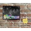 Rustic Colourful SINCLAIR SPECTRUM TEXT World Map Metal Sign [500]