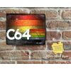 Rustic Alternative Commodore C64 LOGO Multi-Coloured Stripes Metal Sign [544]