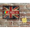 Rustic Pro re-work Commodore AMIGA LOGO Union Jack Metal Sign [571]