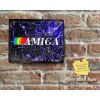 Rustic Re-Imagined Commodore AMIGA LOGO Purple Circuitry Design Metal Sign [581]